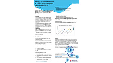 Flying a Nurse Practitioner Pilot in regional outpatient cancer service