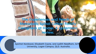 The Experiences and Needs of Metastatic Spinal Cancer Family Caregivers at Home: A systematic review.