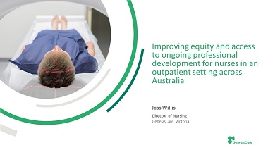 Improving equity and access to ongoing professional development for nurses in an outpatient setting across Australia.